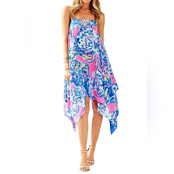 🦄VERY HTF Lilly Pulitzer🦄 - Kimi Silk Dress - Picture 3 of 15